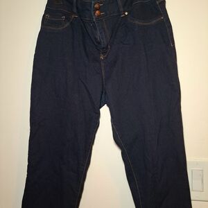 High Rise Blue Jeans with Indigo Hue